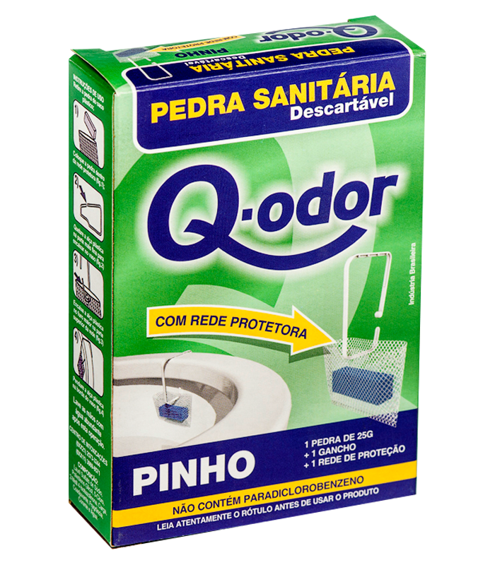 PEDRA SANITÁRIA Q-ODOR C/REDE PROTETORA PINHO